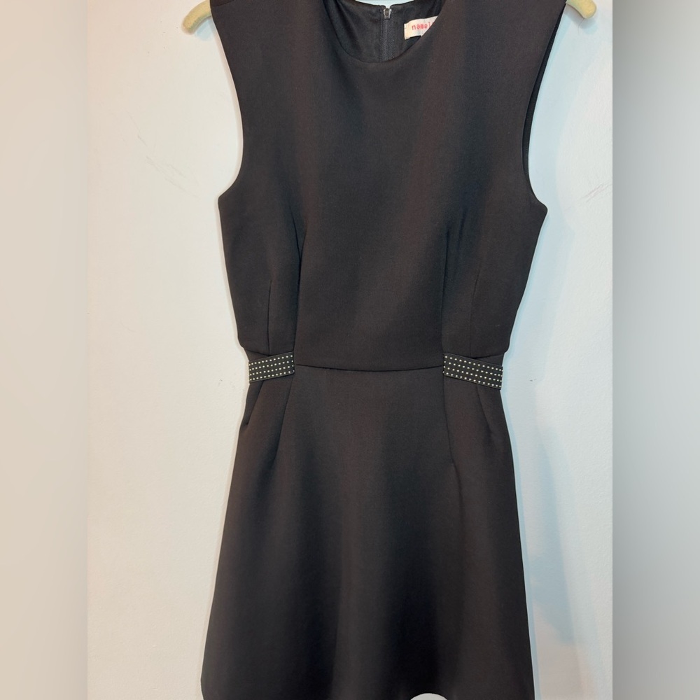 Perfect Little Black Dress | Cinched Waist & Studded Belt | Size S - Picture 6 of 17